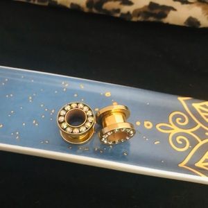 Unisex 00 gauges (10mm) Tunnels with screw backing